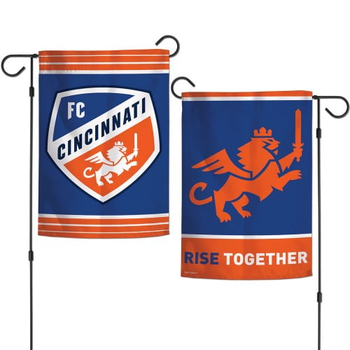 FC Cincinnati Soccer Garden Flag 2 Sided MLS Double Logo - Walmart.com