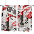 thumbnail image 4 of High Heel Glasses Cosmetics Lipstick Curtain For Living Room Kids Bedroom Kitchen Window Curtains Home Drapes, 4 of 6