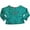 jade love, variant on Glitter Girl - Little Girls LS Cropped Sweatshirt 37659-4 (purple tie dye crown)