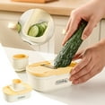 thumbnail image 1 of Rallador de ajo y jengibre Grips con grabado, verde, mini rallador manual para puré de ajo, jengibre triturado y pasta fina, herramienta de medición, utensilio de cocina portátil, marco de, 1 of 7