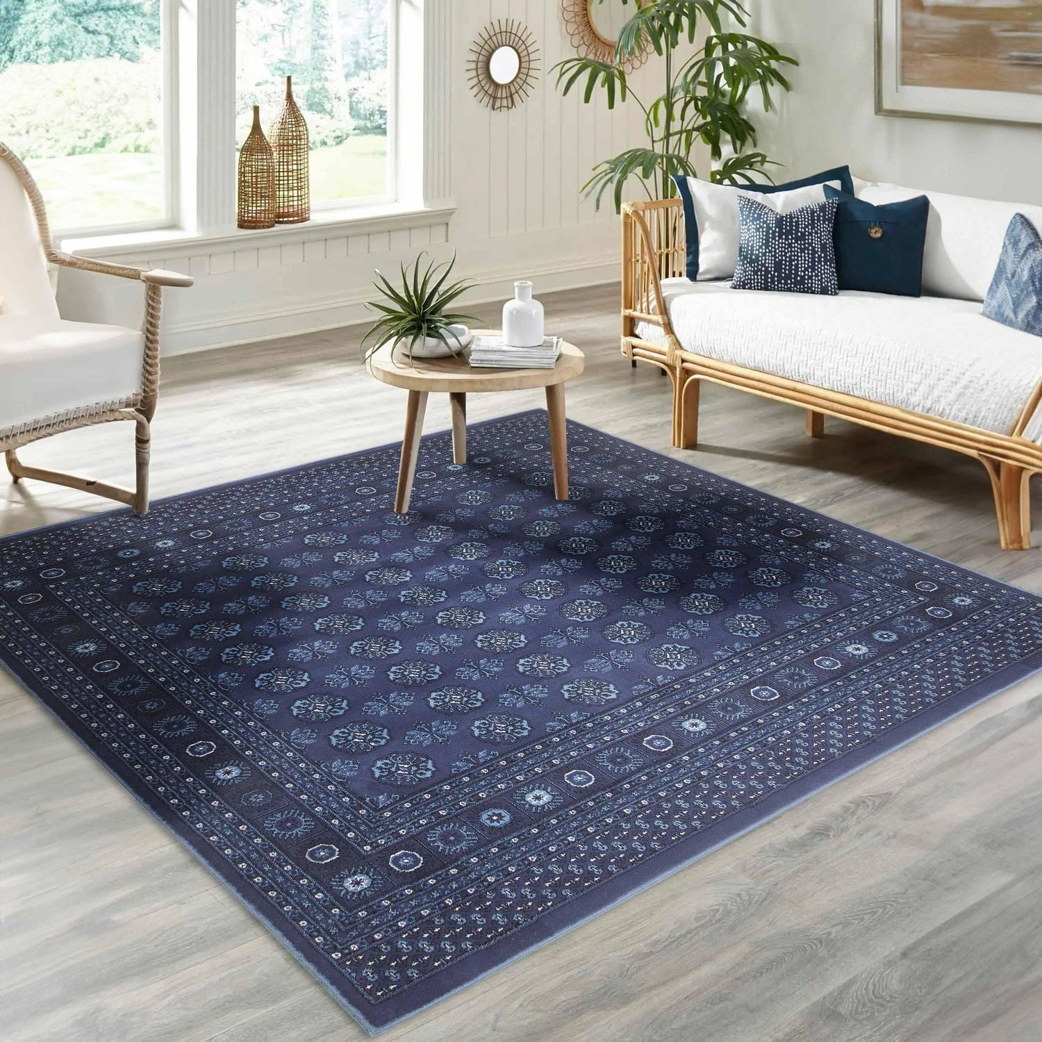 ECARPET Bokhara Oriental Area Rug for Living Room