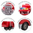 thumbnail image 2 of Vokodo RC Semi Truck And Trailer 23" With Lights Electric Hauler Remote Control Kids Big Rig Toy Carrier Van Transport Vehicle Ready To Run Semi-truck Cargo Car Great Gift For Children Boys Girls Red, 2 of 9