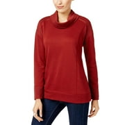 Style & Co. Petite Funnel-Neck Sweatshirt Crimson Tide Petite Medium Womens
