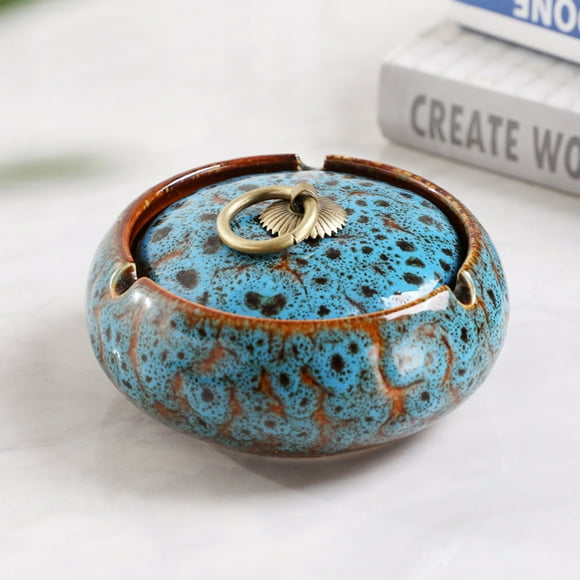 Sunaei Office Craft Stationery 2023 Design Ashtray Creatives Luxury Custom Ash Tray for Home Accessories Ceramic Ashtray with Lid Ceramic Ashtray