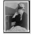 thumbnail image 2 of Historic Framed Print, [Janet Flanner, full-length portrait, seated, wearing top hat decorated with masks].Berenice Paris '27., 17-7/8" x 21-7/8", 2 of 9