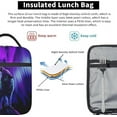 thumbnail image 5 of Wolf Lunch Box Insulated Thermal Reusable Lunch Bag Cooler Totes For Men Work Office Picnic Hiking, 5 of 10