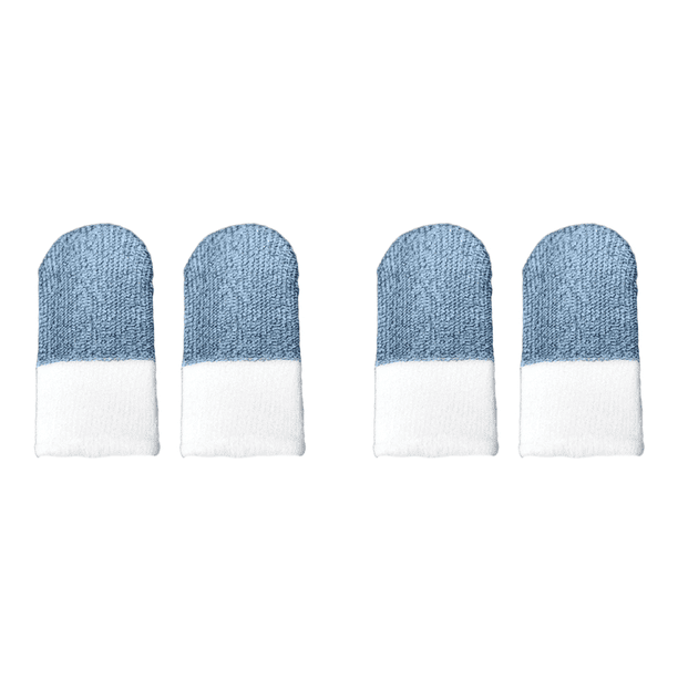 10 Uds. Funda para El Dedo Pulgar Sin Costuras Anti Sudor Juego Del (claro) Azul