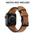 thumbnail image 2 of Compatible con Apple Watch Band 38-40 mm / 42-44 mm, correa de repuesto de cuero genuino compatible con Apple Watch Series 5/ 4/3 /2 /1 MFZFUKR 2033272-9, 2 of 8