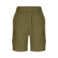 thumbnail image 4 of Ohufall Mens Cargo Shorts , 2026 Elastic Waist Bermuda Shorts Summer Casual Loose Multi Pockets Outdoor Jogger Short Cargos, 4 of 6