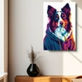 thumbnail image 4 of Collie Dog Wall Art Cute Animal Decor for Kid's Bedroom, Home Office Conversational Piece, Bathroom Decor, Gifts for Dog & Beach Lover, Baby Shower, Birthday, Hang Ready, 4 of 6