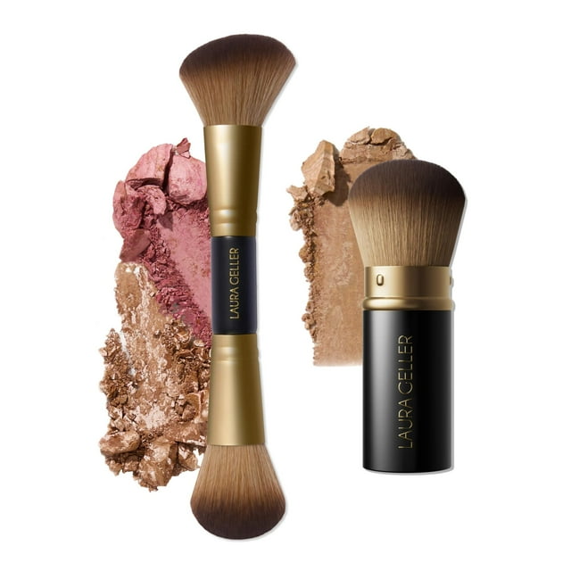 Set de brochas de maquillaje LAURA GELLER NEW YORK Face It All, 2 piezas