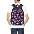 thumbnail image 4 of Balery cartoon Skull rainbow space Mochila para hombre y mujer - Tela Oxford 600D resistente - Gran capacidad, resistente al agua, ideal para la escuela, viajes y senderismo, 4 of 6
