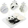 thumbnail image 4 of Cute Panda Dish Drying Mat, Absorbent Microfiber Pad Protector For Kitchen Counter Top Mat Dish Drainboard 16x18in, 4 of 7