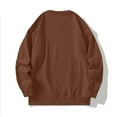 thumbnail image 4 of Men's Overszied Crewneck Sweatshirt Casual Lightweight Fleece Basic Pullover Tops Solid Color Soft Loose fit Sweatshirt, 4 of 6