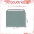 thumbnail image 2 of Uxcell 20 Pcs Invitation Envelopes Self-Seal for A7 Weddings Thank You Card Photos Postcards Gray, 2 of 7