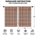 thumbnail image 2 of Blackout Kids Curtains,Boho Red Striped Ethnic Pattern Childrens Insulated Curtains Set Of 2,Bedroom Essentials,Toddler Room Decor 42x63in(106x160cm), 2 of 5