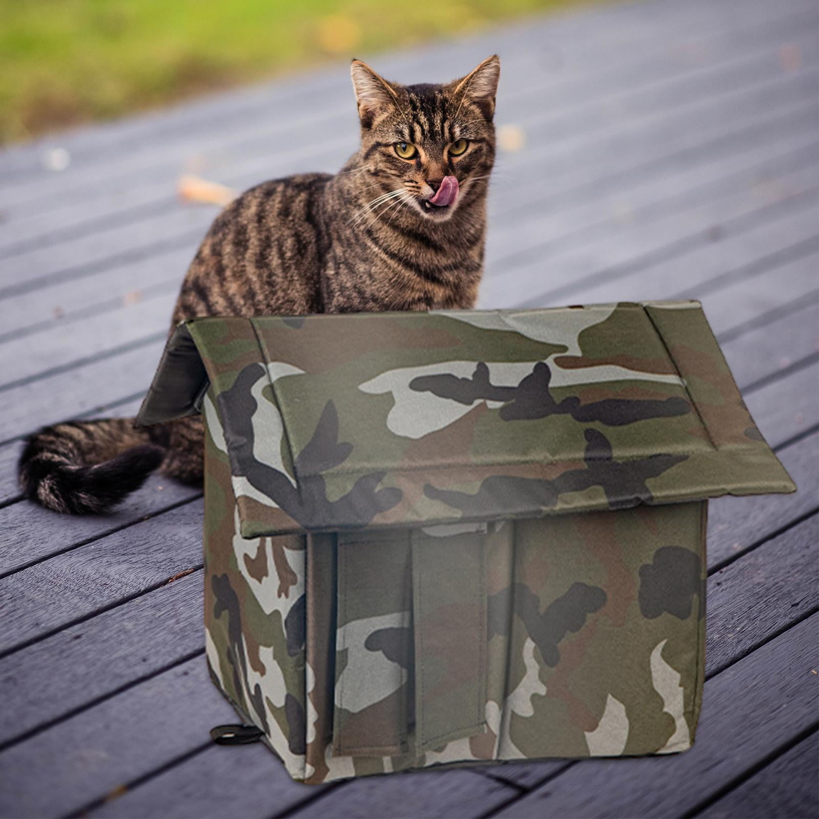 Cat Dog Tent Cabin Waterproof Bed Oxford Cloth Outdoor Feras Warm House L
