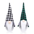 thumbnail image 1 of 2 uds/3 uds Patrón De Cuadros Sombrero Largo Gnomos De Felpa Hechos A Mano Enrejado Decoración De Gnomos para El Hogar Decoración De La, 1 of 4
