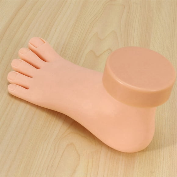 3X Herramienta de Practica de Pie Falso Modelo Flexible Movible Suave para la Manicura del Arte