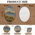 thumbnail image 3 of Canvas Wall Art scenic cape town south africa Oval Framed Canvas Prints Vintage Wall Hanging Decor for Home Bathroom Decorations Gift for Mom Women 8.6"x11.4", 3 of 7