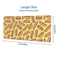 thumbnail image 4 of Disketp Gaming Mouse Pad Hot Dogs Pattern Large Mouse Mat Long Extended Desk Pad Non-Slip Rubber Mice Pads Stitched Edges Thin Pad (11.8x31.5 Inch), 4 of 8