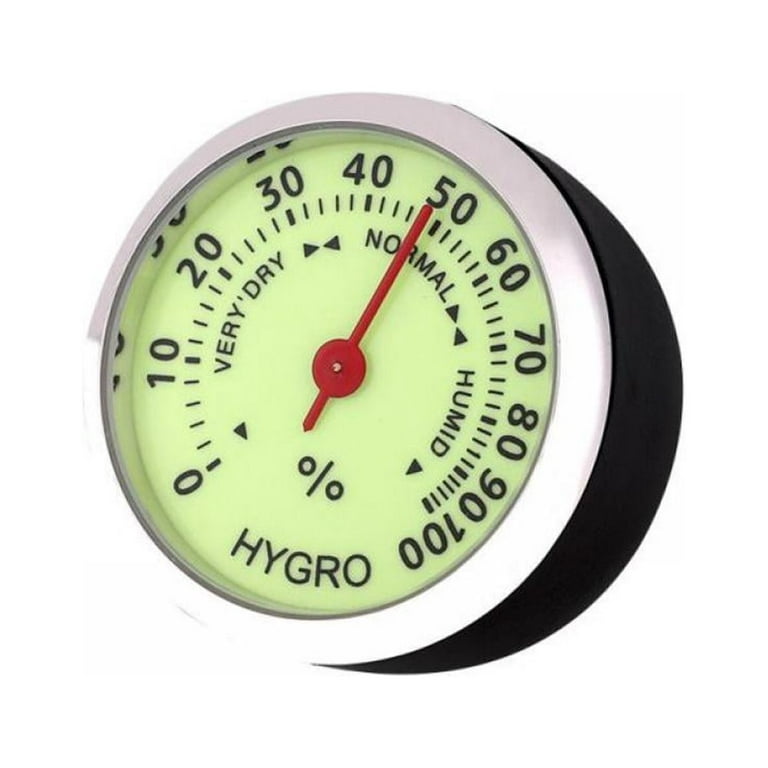 Alvage Auto Car Vehicle Thermometer Hygrometer Clock,Mini Small