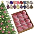 thumbnail image 5 of 12X Velvet Christmas Balls Christmas Tree Hanging Ornaments Xmas Tree Hangi GXK, 5 of 9