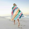 thumbnail image 2 of Kbndieu Bath Towels Quick Dry Sand Free Compact Lightweight Colorful Microfiber Beach Towel Sandproof Beach Blanket Multi-Purpose Towel for Travel Swimming Pool (70x150cm, 28x59) on Clearance, 2 of 6