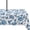 Blue Floral, variant on Outdoor Tablecloth with Umbrella Hole 60x84inch,Farmhouse Boho Outdoor Zipper Tablecloth, Waterproof Wrinkle Resistant Washable Rectangular Tablecloth for Picnics, Party, Camping and BBQ