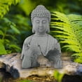 thumbnail image 1 of Estatua Figurita Coleccionable Adorno Artesanal Escultura de Estilo Chino para Tienda Decoración de Meditación para Sala de Yoga Soledad Estatua de Buda al aire libre, 1 of 10