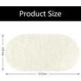 thumbnail image 5 of Dwelke Fluffy Rugs for Bedroom,Shag Cute Area Rug for Girls/Boys and Kids Baby Room Home Decor,Oval Indoor Carpet for Nursery Dorm Living Room 2.6'x5.3'Cream White, 5 of 6