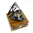 thumbnail image 5 of Triangular Sundial Compass (Antique Brass Finish) - With Wooden Box, 5 of 6