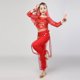thumbnail image 5 of Conjuntos de top de lentejuelas de manga larga para niños, pantalones largos con cintura elástica, traje de baile dividido de talla mediana para niños con cadena en la cintura, diadema y pulsera, conj, 5 of 7