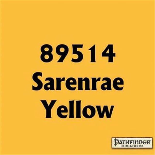 Reaper Miniatures REM89514 Couleurs Pathfinder de Golarion Master Series Paint - Jaune Sarenrae