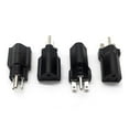 thumbnail image 4 of Colaxi 5xPortable 110-120V to 220-240V Plug Adapter Black 5-15P To 6-15R 5 Pcs, 4 of 5
