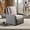 Gray/Light Gray, variant on Safavieh Landon Outdoor Coastal Aluminum Recliner Chair, Black/White