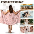 thumbnail image 5 of Yuyamidu Cute Pig Body Wrap Towel for Women Pink Bath Wrap Bathroom Home Shower Wrap Elastic Towel Wrap with Adjustable Closure Beach Pool Bath Towels Size M, 5 of 7