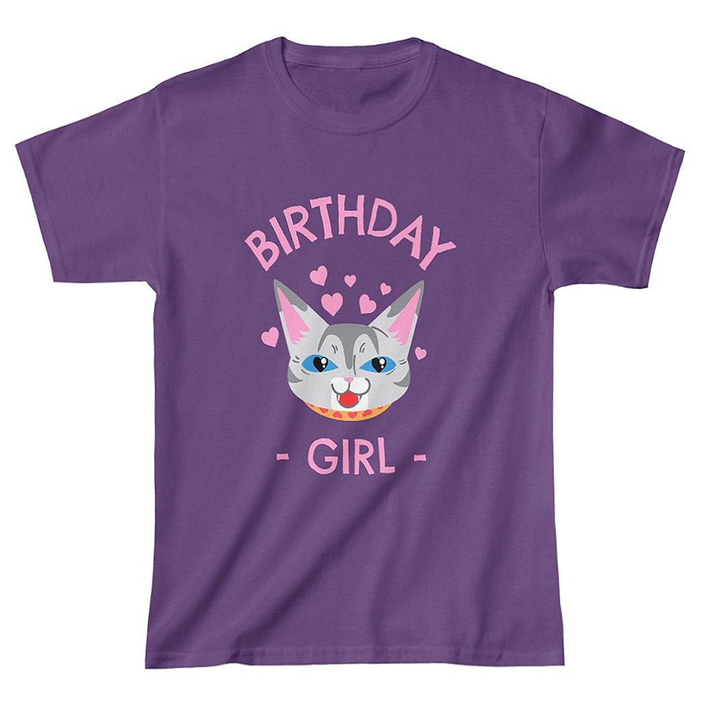 Birthday Shirt Girl Cute Girls Birthday Shirt Cat Birthday Shirts Birthday Girl Gifts
