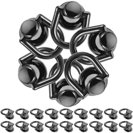 

40 Sets of D Rings Rivets Nail Rivet Stud Screw Head Buttons Buckles Accessories for DIY Handbag