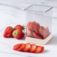 thumbnail image 4 of Cook With Color Speed Slicer Cup, 1.25 Cup Measuring Container with Stainless Steel Blades, Fruit and Vegetable Slicer, Cream, 4 of 5