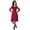 Magenta, variant on Moomaya Womens Full Sleeves Gathered Waist Dress Casual Relaxed Fit Swing Dresses w/ Pockets