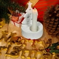 thumbnail image 4 of Christmas Tree Pearl White Tea Light Holder for Decorating Dinning Wedding Xmas Tree Reindeer Candle Holder Fireplace Table Party Decoration, 4 of 5