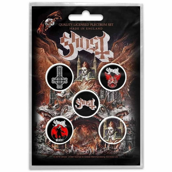 Ghost Button Badge Set (Set of 5)