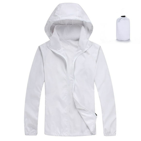 Deals of The Day Clearance! Miqool Packable Rain Jackest for Mens Womens with Hood Windbreaker Jackets Casual Hoodie Lightweight Raincoats with Storage Bag