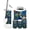 Color 3, variant on Stained Glass Style Bathroom Accessory Set 6 Piece Western Sunset Trash can, Toothbrush Holder, Toothbrush Cup, Soap Dispenser, Soap Dish, Toilet Brush Holder