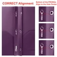 thumbnail image 3 of Youngever 6 Pack Heavy Duty Plastic Two Pocket Folders with 3 Prongs, Metal Prongs Fastener, Heavy Duty Plastic 2 Pocket Folder (Purple), 3 of 5
