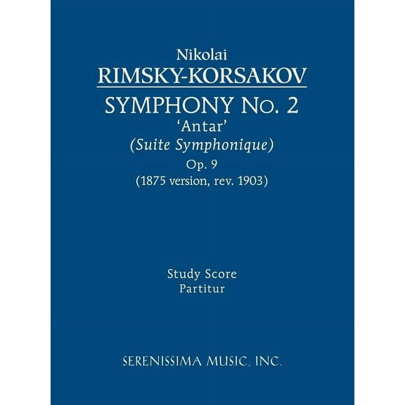 Symphony No. 2 'Antar', Op.9: Study score, (Paperback)