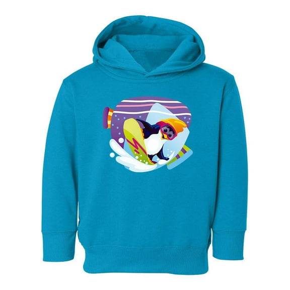 Snowboarding Penguin Hoodie Toddler -Image by Shutterstock, 5 Toddler