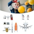 thumbnail image 1 of Jouet Fusée Spatiale, Thème Spatial Imagination Spatiale Ensemble Éducatif de Fusée et Navire pour Parc Extérieur pour Enfants Avion et Combinaison Fusée, 1 of 7