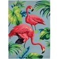 thumbnail image 2 of Couristan 61770220056080T 5 x 8 Pi x 6 Po Tapis Flamants Roses de Covington&44; Multi, 2 of 2